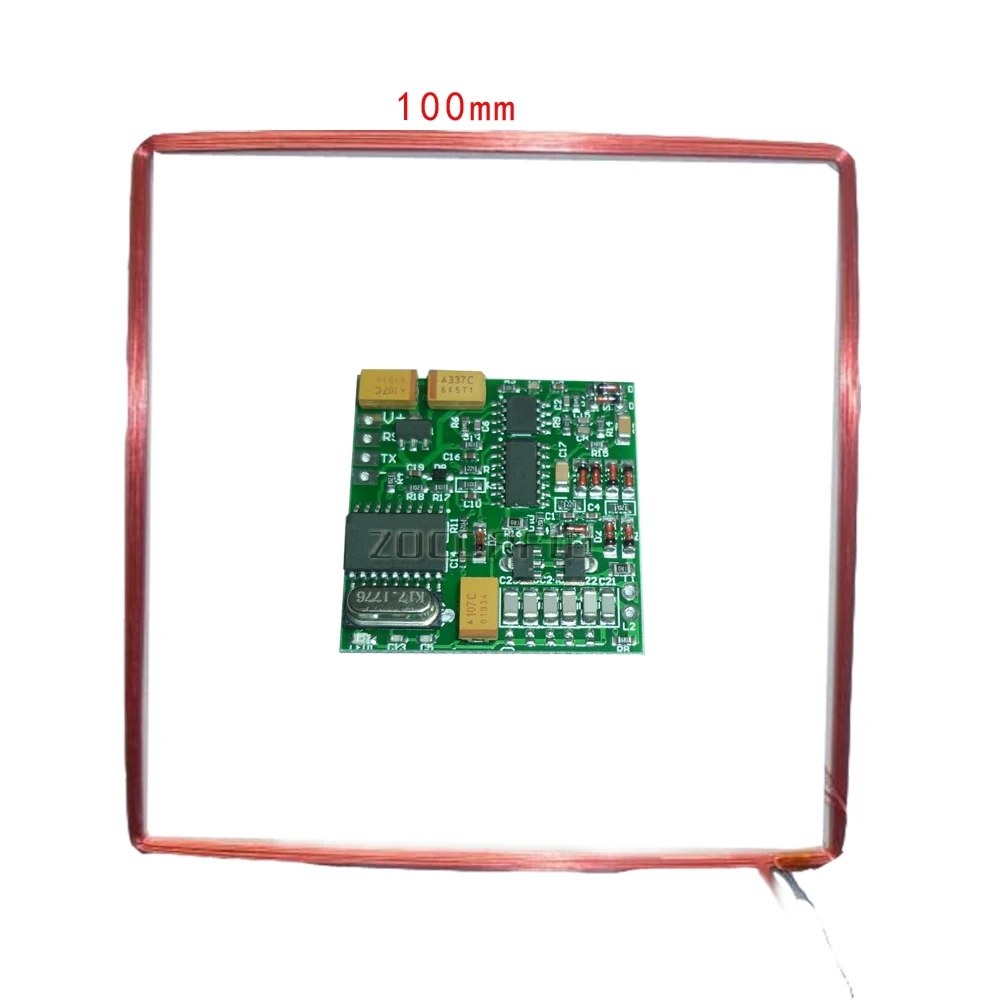 Módulo Lector de etiquetas de animales, 125-134,2 KHZ, salida TTL, AGV, RFID, FX-B, ISO11784, larga distancia + 2 etiquetas