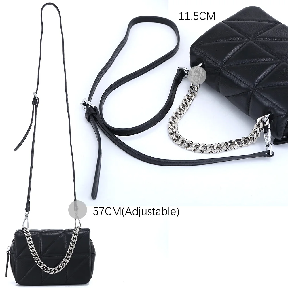 Zency moda letnia mała torba typu crossbody dla kobiet designerska torba na ramię diamentowa krata torebka kwadratowe torby z paskiem z łańcuszkiem