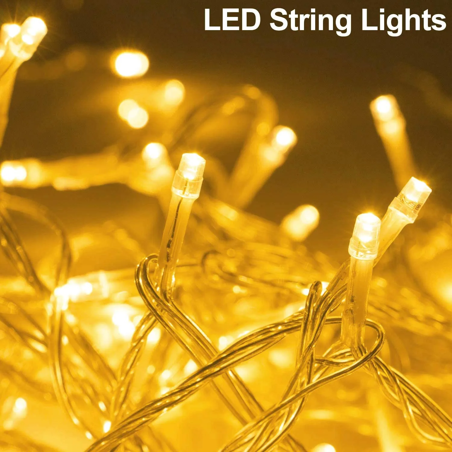 10/20/50/80Leds AA Battery Operated LED String Lights For Xmas Garland Party Wedding Decoration Christmas Flasher Fairy