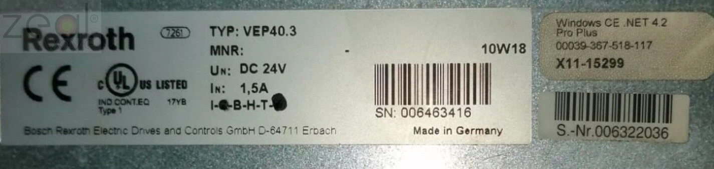 Imagem -03 - Tela de Toque para Bosch Rexroth Vep40.3 Mad128-nn-fw 25*19 cm Painel de Toque de Vidro