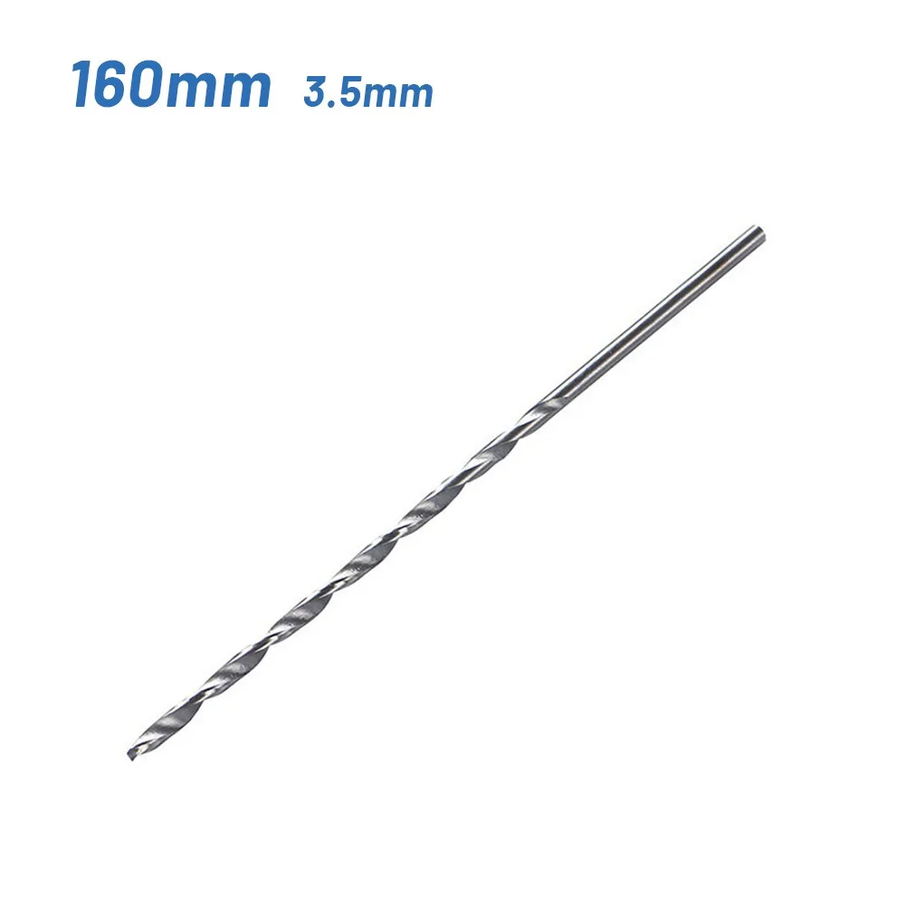 ยาวพิเศษ HSS Straight Shank Drill Bit เส้นผ่าศูนย์กลาง1.5มม./2.5มม./3.5มม./4.5มม./5.5มม.Length160-200mm HSS Straight Shank Drill Bit