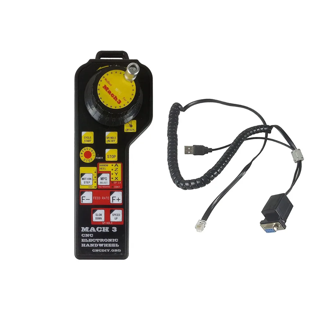 MACH3 electronic handwheel manual controller USBMODBUS MPG CNC engraving machine motion card interface board pulse generator