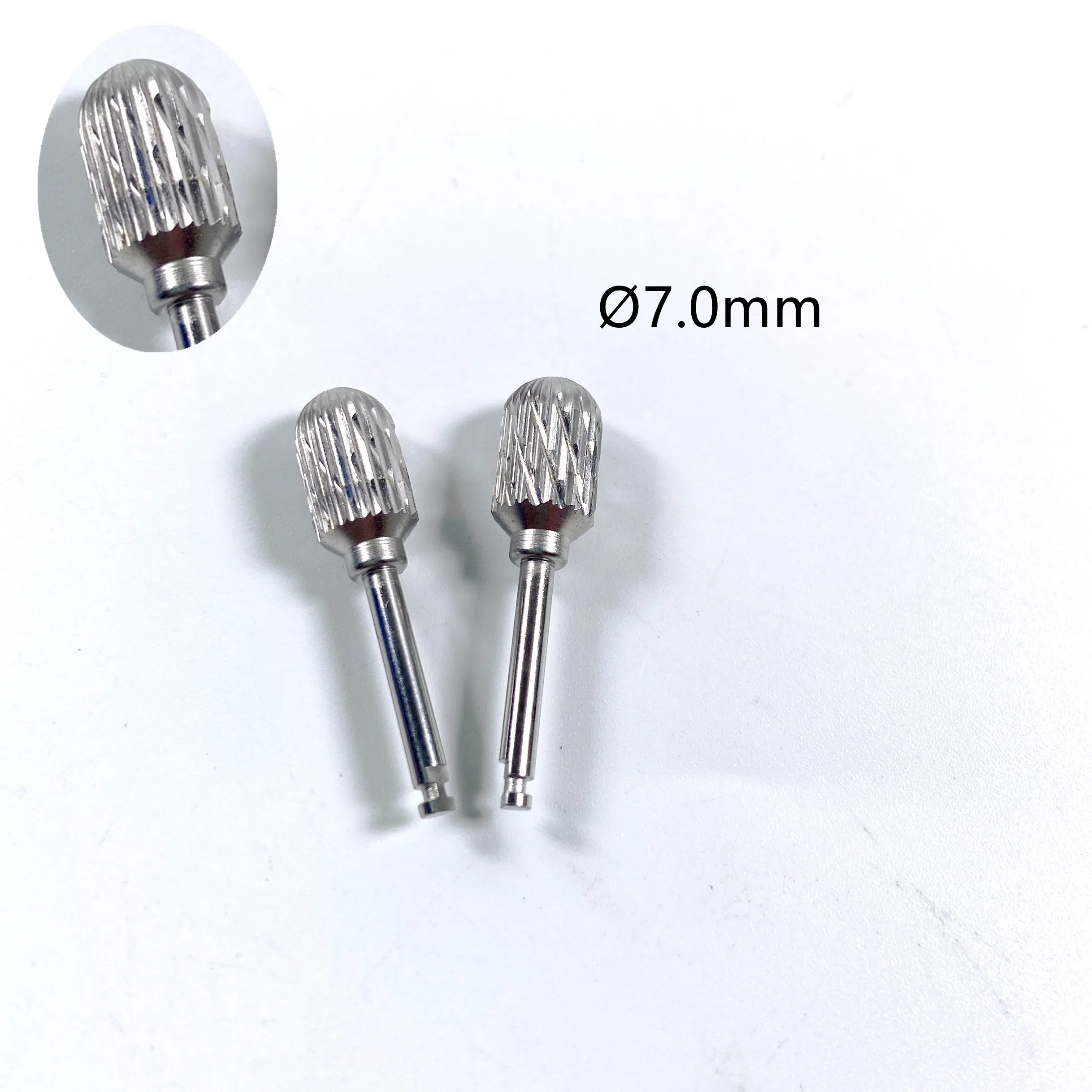 10pcs/Lot Dental Shape Trimming Drill Pineapple Bone Drills 7.0mm Lateral Approach Drills Sweep Bone To Level