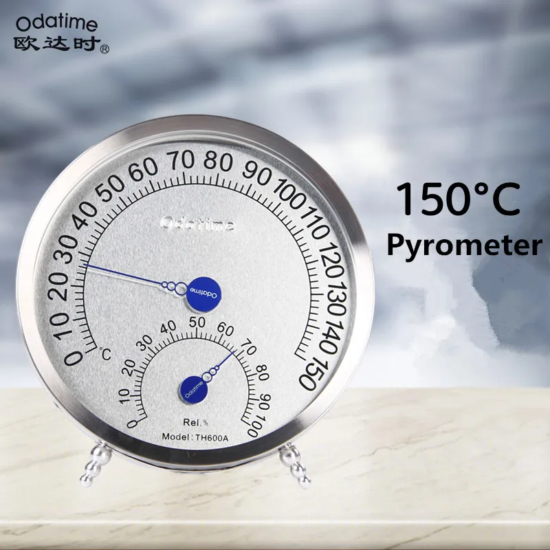 Odatime 2 Kinds Sauna Room Hygrometer Home Bath Thermometer Stainless Steel Pyrometer For Indoor Outdoor and Steam