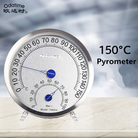 Odatime 2 Kinds Sauna Room Hygrometer Home Bath Thermometer Stainless Steel Pyrometer For Indoor Outdoor and Steam