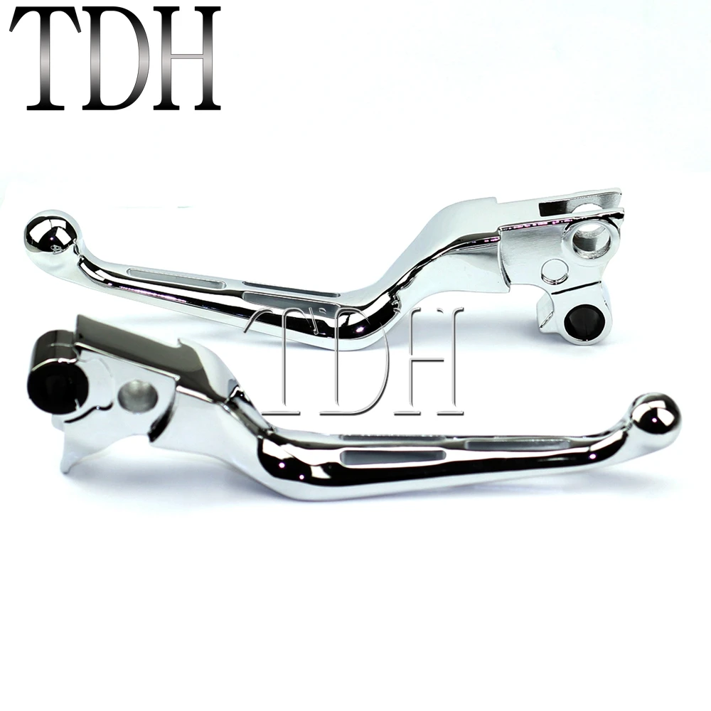 

Chrome Motorcycle Handle Grips Brake Clutch Handle Levers For Harley Softail Dyna Sportster Road King Street Glide FXD FXS FLST