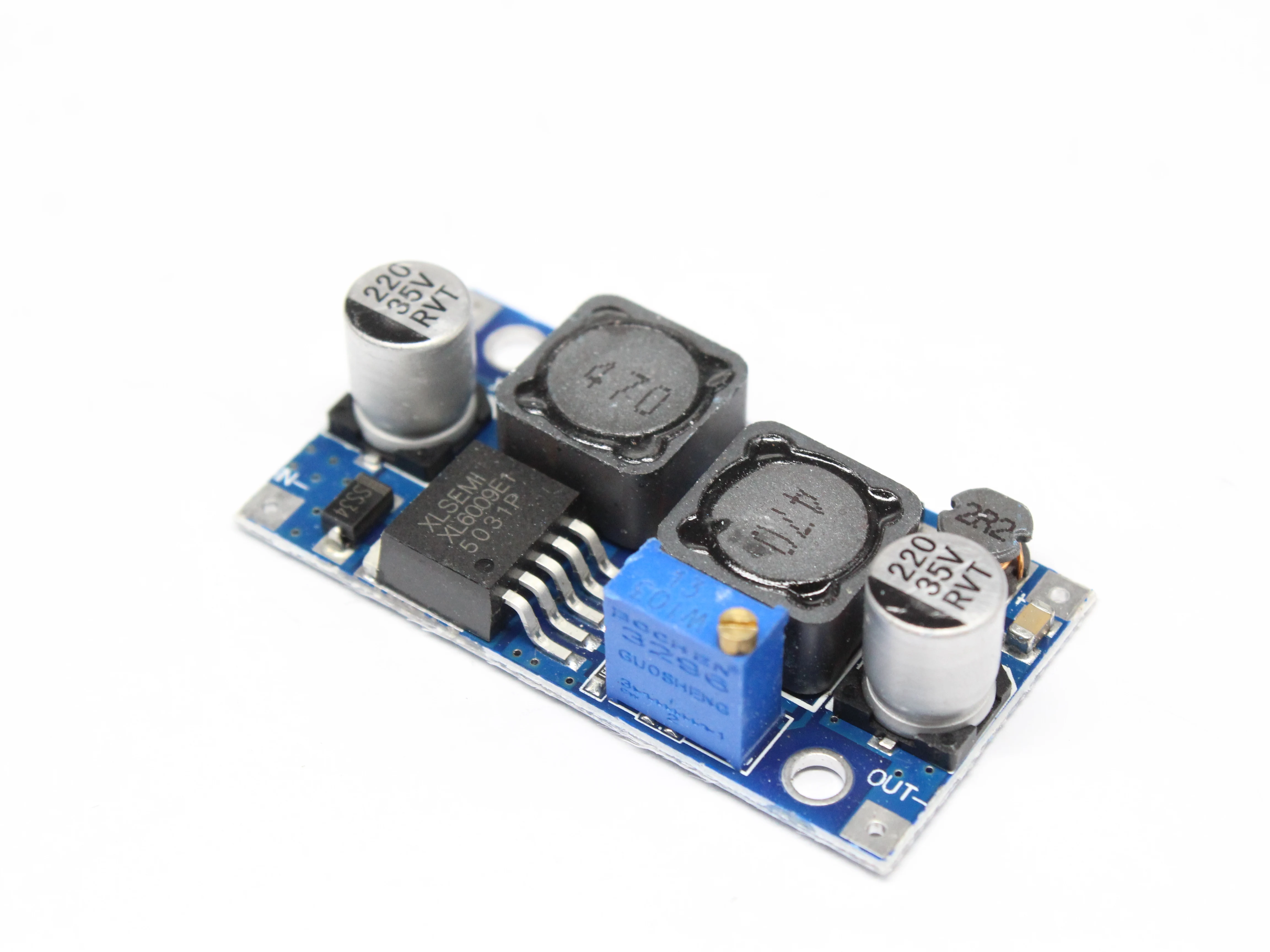 DC-DC XL6009 Auto Boost Buck Adjustable Step Up Step Down Converter Module Solar 1.25-36V Voltage Board MOSFET Switch DSN6000AUD