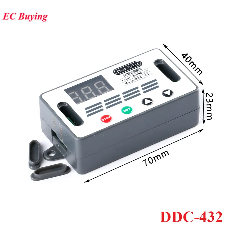 DDC-431 DDC-432 Dual MOS Time Delay Relay Module Digital LED Display Controller Trigger Cycle Timer Delay Switch DC 5V-30V 12V