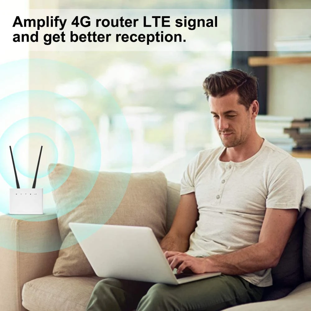 Antenna Wireless 18dBi 4G/2.4GHz connettore maschio SMA ricevitore Router Wireless per Router Huawei B390 B593 DD800 B1000 B2000