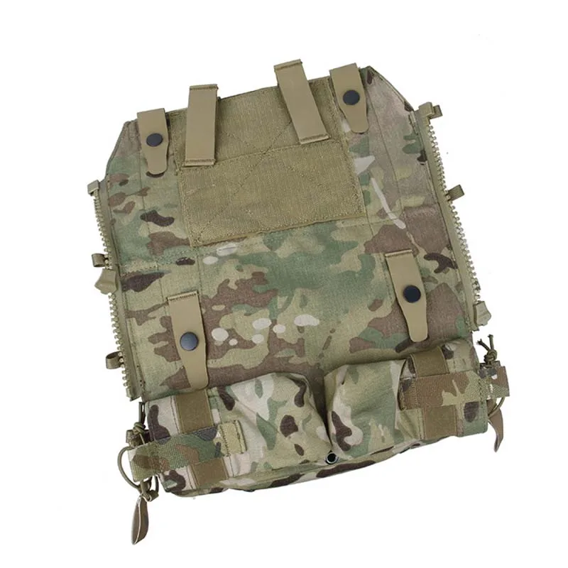 Imagem -06 - Tactical Vest Zipper Bolsas Multicam Airsoft Militar Bolsa Zip Painel Back Pack ng Ver Tmc 3189