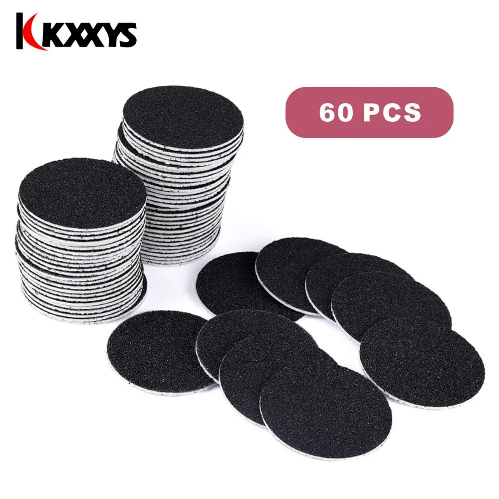 60 pcs Replacement Sandpaper Discs Pad Sanding Paper For Electric Foot File Callus Hard Dead Skin Remover Grinding Pedicure Tool