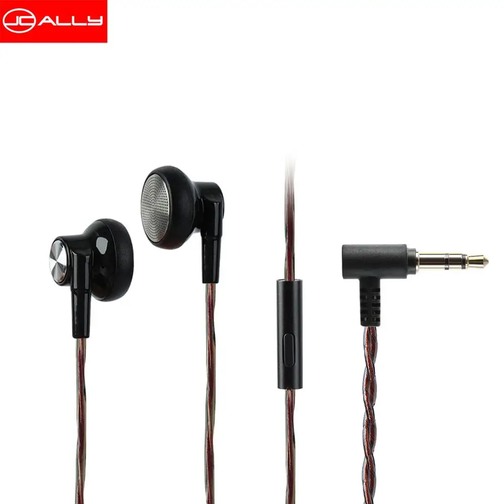 JCALLY EP01 Flat Head Earphone Vocals Earbuds Wired Control Headset with OFC 3.5mm cable high-definition sound quality