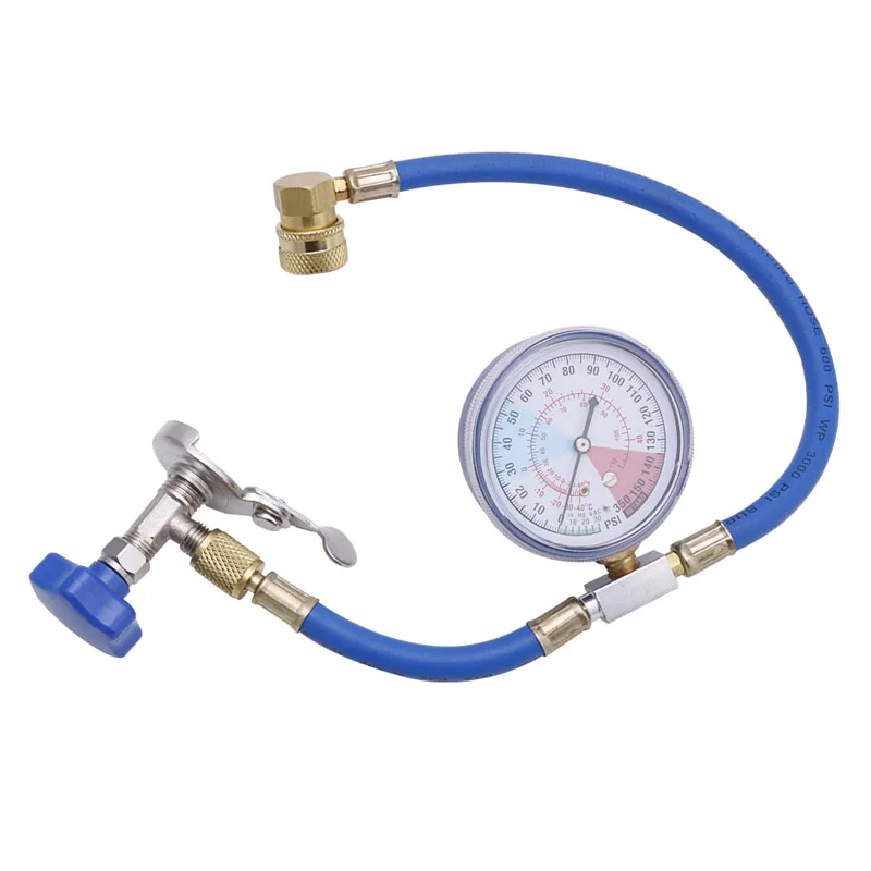 R134A Air Conditioning Recharge Measuring Hose Gauge Valve Refrigerant Pipe Auto Car Air-conditioning Accessories