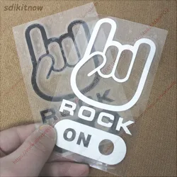 Autocollant universel en PVC pour portes et fenêtres, style de voiture, signe de main, Hard Rock Rapmetal, décoration itude, vinyle