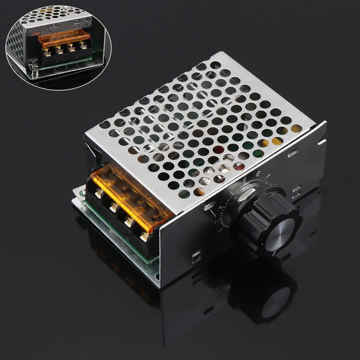 

Motor Controllers 220V 4000W SCR Voltage Regulator Dimming Dimmer Motor Speed Controller Thermostat Electronic Voltage Regulator