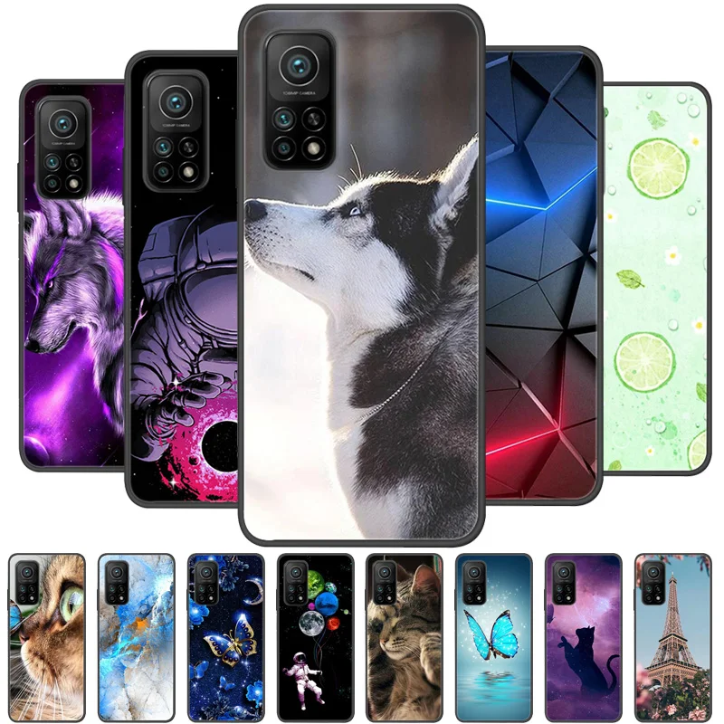 For Xiaomi Mi 10T 5G Case Black Silicone Soft TPU Phone Cover for Xiaomi Mi 10T Pro Mi10T Case Cover for Mi 10 T Pro Case Coque