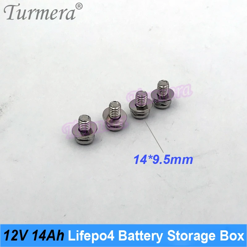 Turmera 12V 14Ah Pojemnik na akumulator motocyklowy 12.8V 4S 40A Balance BMS z uchwytem 2X4 32700 do wymiany akumulatorów kwasowo-ołowiowych