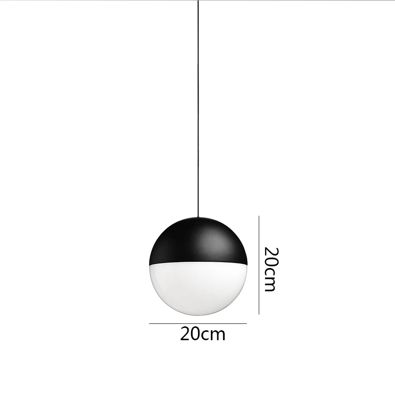 Nowoczesna lampa wisząca LED długi drut lampy wiszące DIY żyrandol Loft Decor wyspa kuchenna szklane lampy kulkowe z wieszшалками