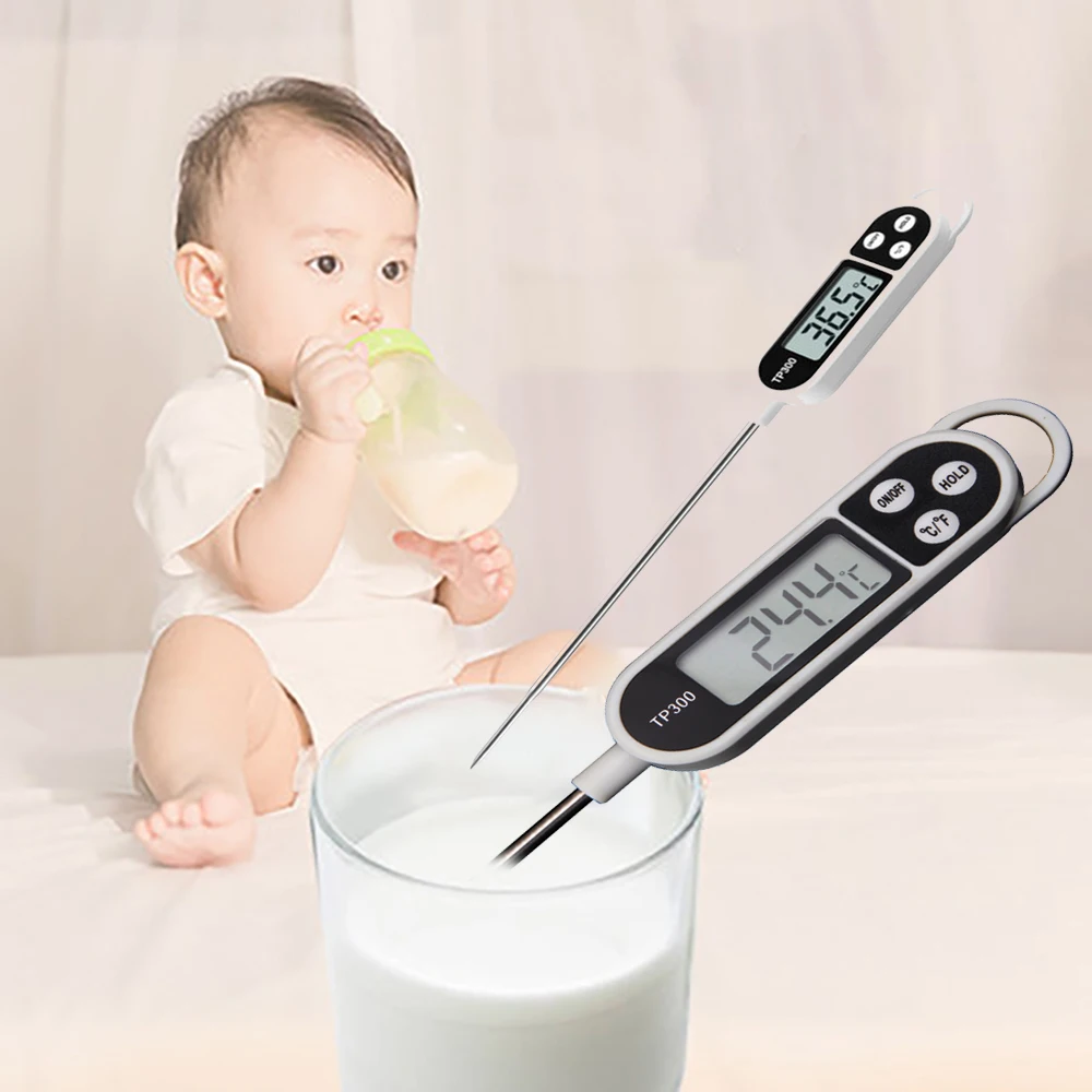 Food Thermometer TP300 for Meatloaf Candy French Fries Barbecue Milk Oil Liquid Catering Household Cooking Oven Thermometer Tool