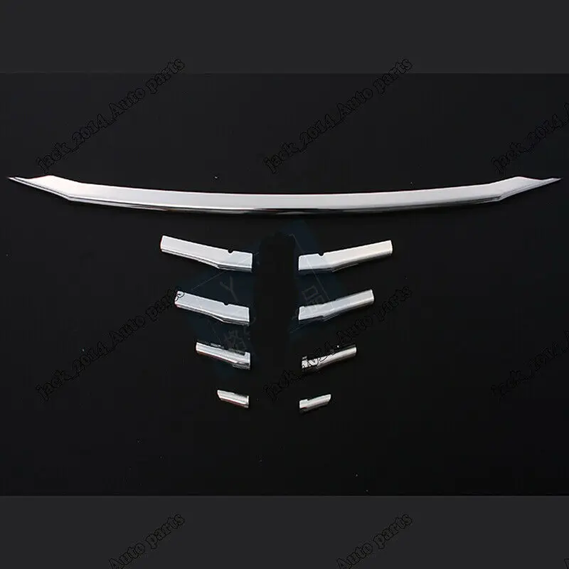 Stainless Grille Overlay Front Grill Trim Covers FOR HONDA HRV HR-V VEZEL 2014-2016