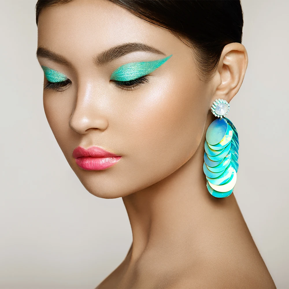 Poudre de mica vert turquoise, perle minérale, pigment, colorant, tournant pour ombre à barrage, vernis à ongles, Regina, bricolage, artisanat