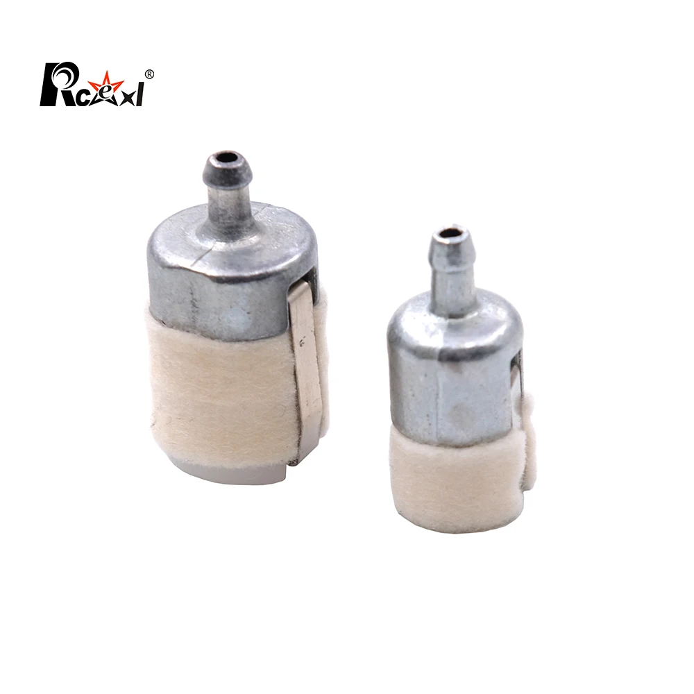 Rcexl Wool Gasoline filter Φ15*22 Φ20*H28 Clunk Style in-tank Fuel Filter for all 1/8\