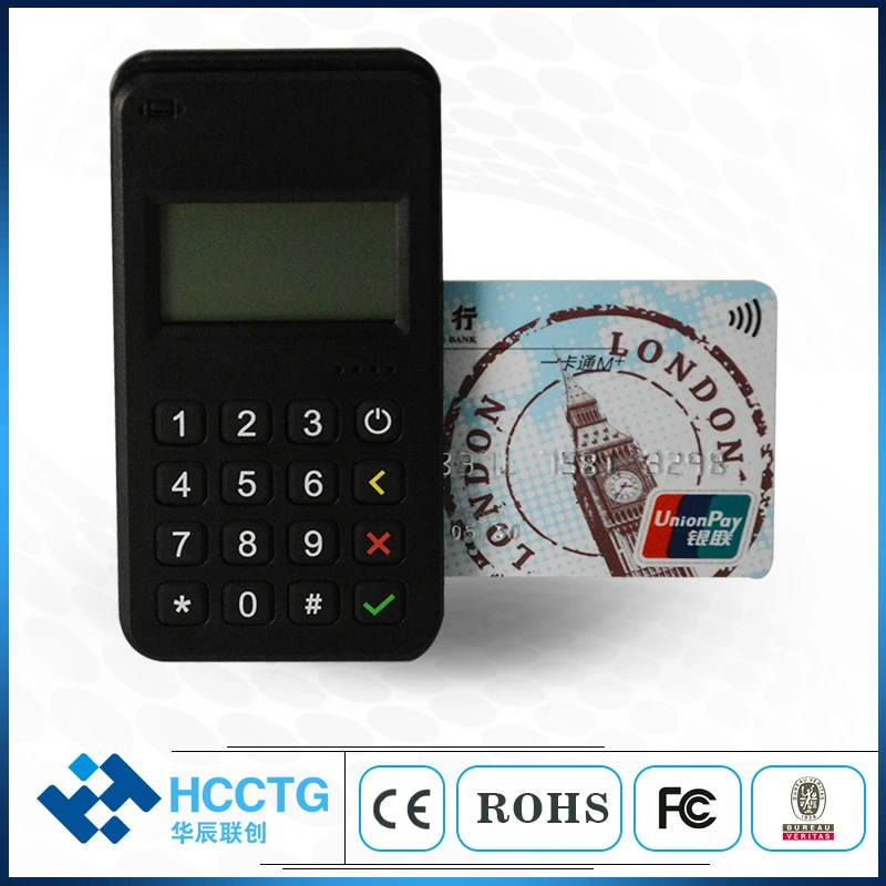 Mini portable MPOS Wireless Contactless Pos Terminal For Bank/Store/Insurance M6 PLUS