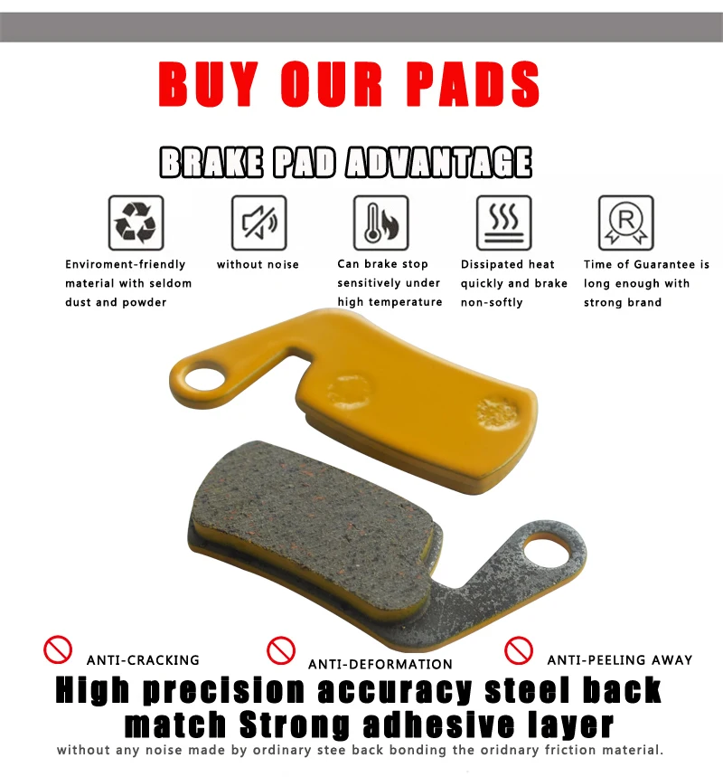 DELT السيراميك دراجة مكبح قرصي الوسادة ل MAGURA مارتا SL كلاركس الهيكل العظمي EXO أجزاء الدراجة الجبلية