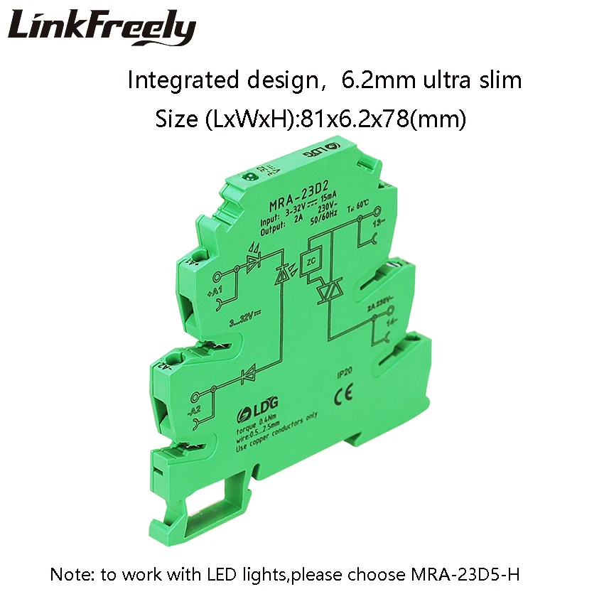 mini 2a entrada 24 12 v v v v dc ssr rele modulo de rele de interface ultra fino com a instalacao em trilho din mra23d2 10 pcs novo 01