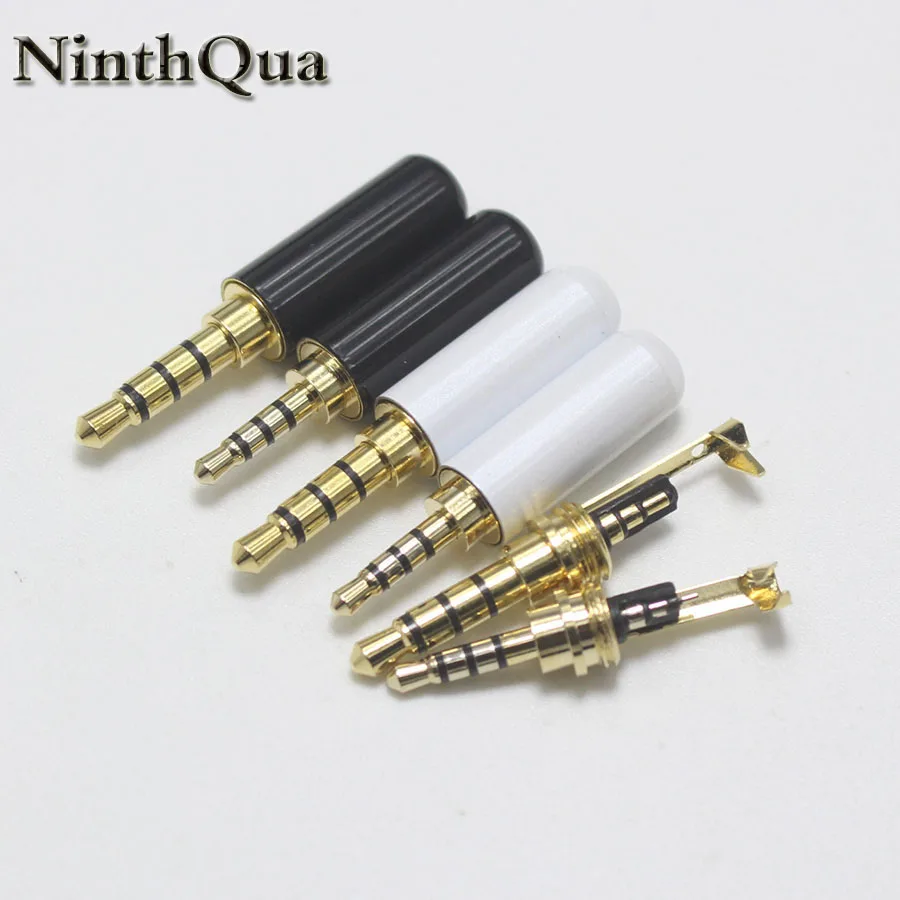 1Pcs 2.5/3.5mm 3/4 Pole Male Audio Plug RCA 2.5/3.5 Jack for DIY Headset Dual Track Repair Headphone Earphone Cable Connector