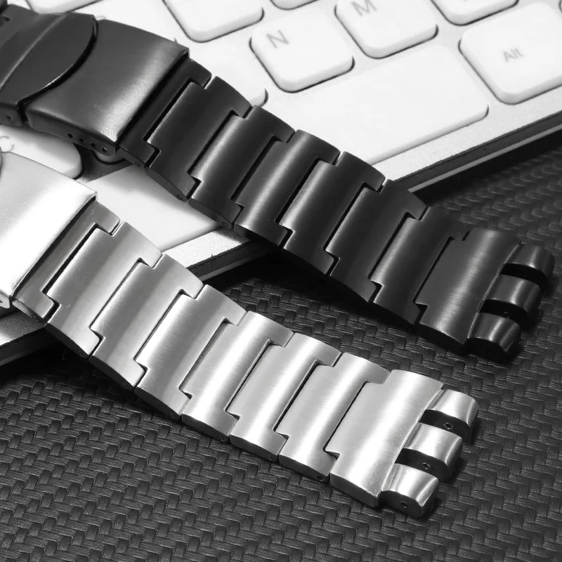 Solid Stainless Steel Watchband Replacement YGS749G YCS4 Concave Convex Interface Large Steel Strap 23mm Men\'s Watch Accessories