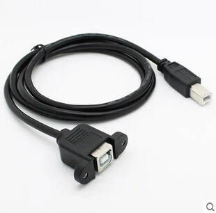 USB-B port extension line of print can be fixed with screw holes print USB extension cable 50cm for female