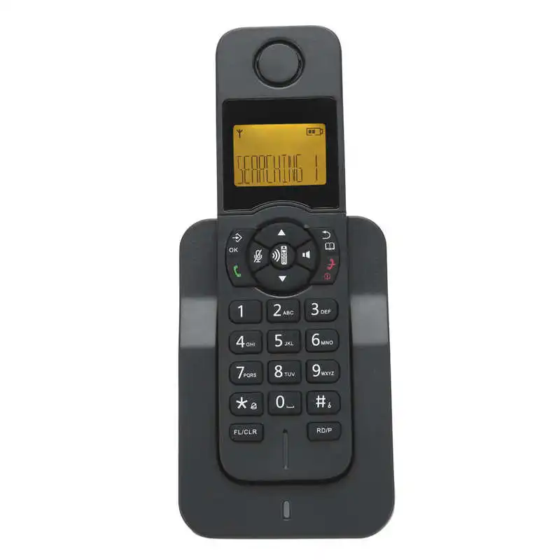 Expandable Cordless Telephone Home Office Expandable Cordless Telephone Hand-Free Call with Caller ID US Plug 100-240V