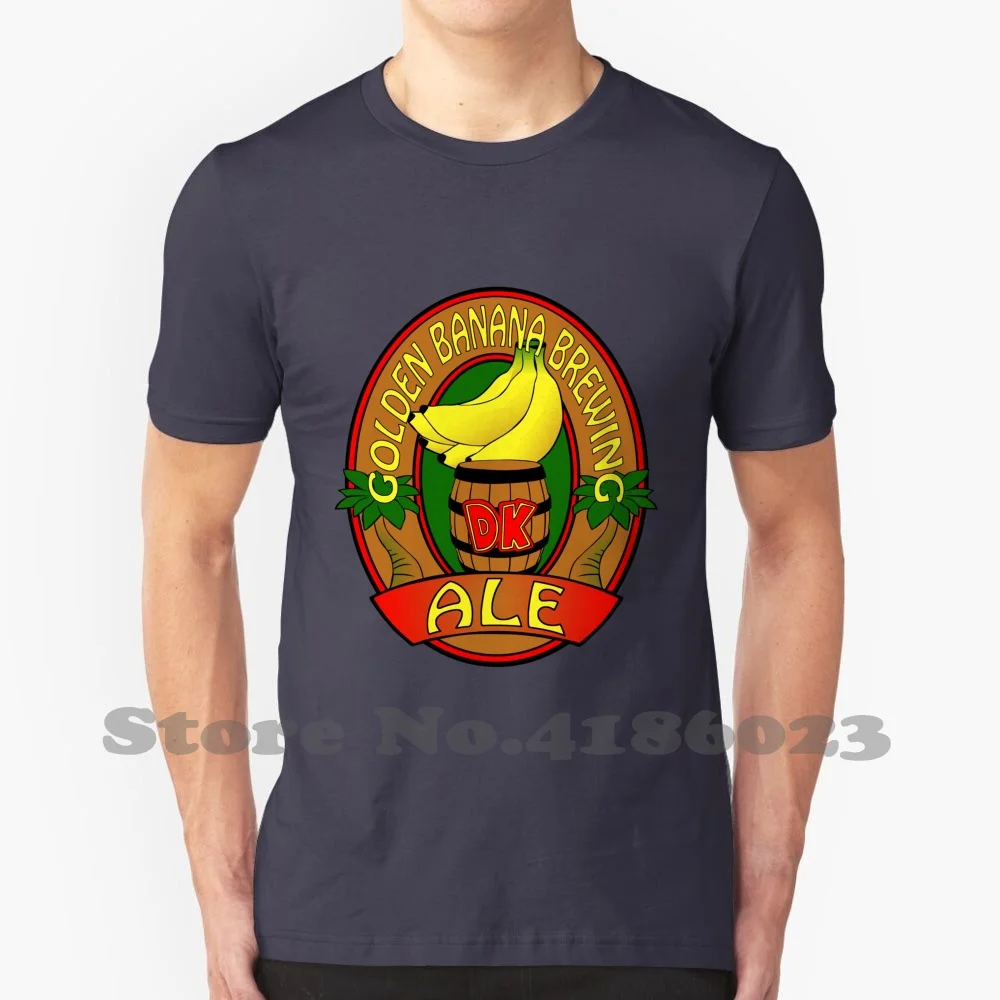 Tap The Keg 100% Cotton T-Shirt Dk Donkey Kong Golden Banana Parody Spoof Fake Label Fake Company