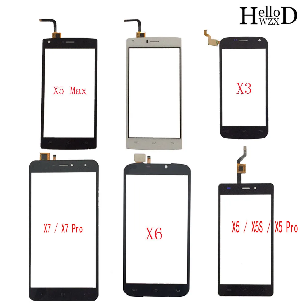 Mobile Touch Screen Panel For Doogee X3 X5 X5S X5 Pro X5 Max X6 X7 Touch Screen Digitizer Panel Front Glass Sensor TouchScreen