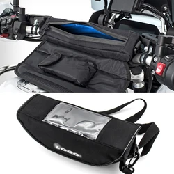 Para bmw r1200 gs/adv r1250gs/adv f850gs/adv motocicleta guiador saco grande telefone/tela gps à prova dwaterproof água saco de viagem armazenamento