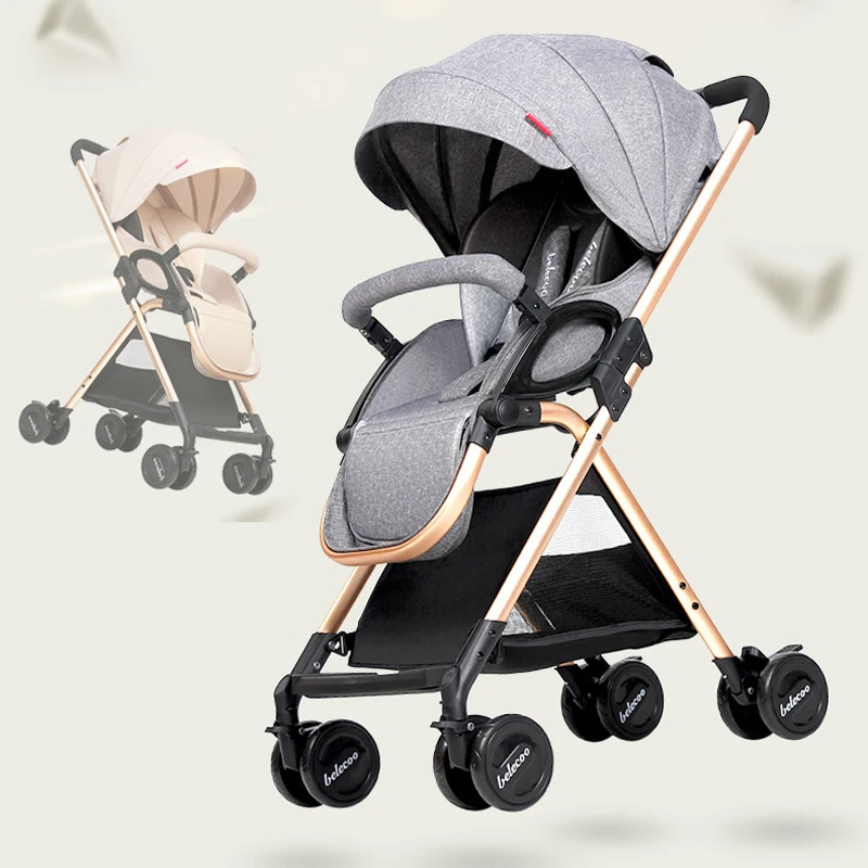 

Baby stroller ultra light folding simple children's trolley can sit reclining high landscape cart Dropshipping