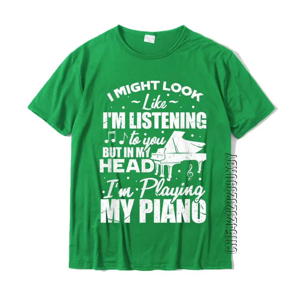 Keyboard Pianist Funny Musician Piano Music T-Shirt T Shirts For Men Unique T Shirt Coupons Normal Cotton