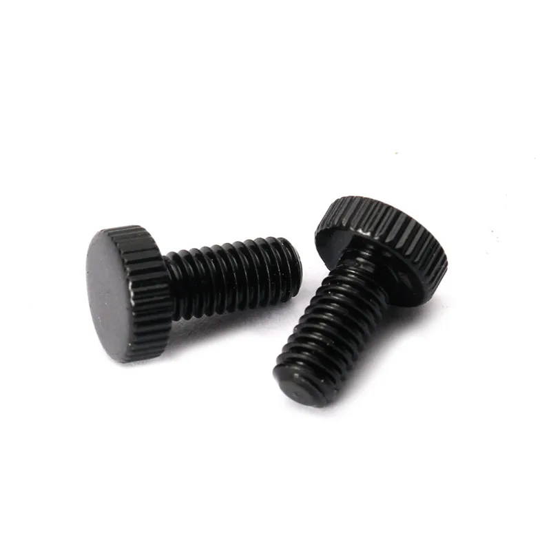 12 Stück M5*13,5mm schwarze Tremolo-Brücken-Feinabstellschrauben für E-Gitarren-Zubehörteile Musikinstrument Flachkopf – Detail 4
