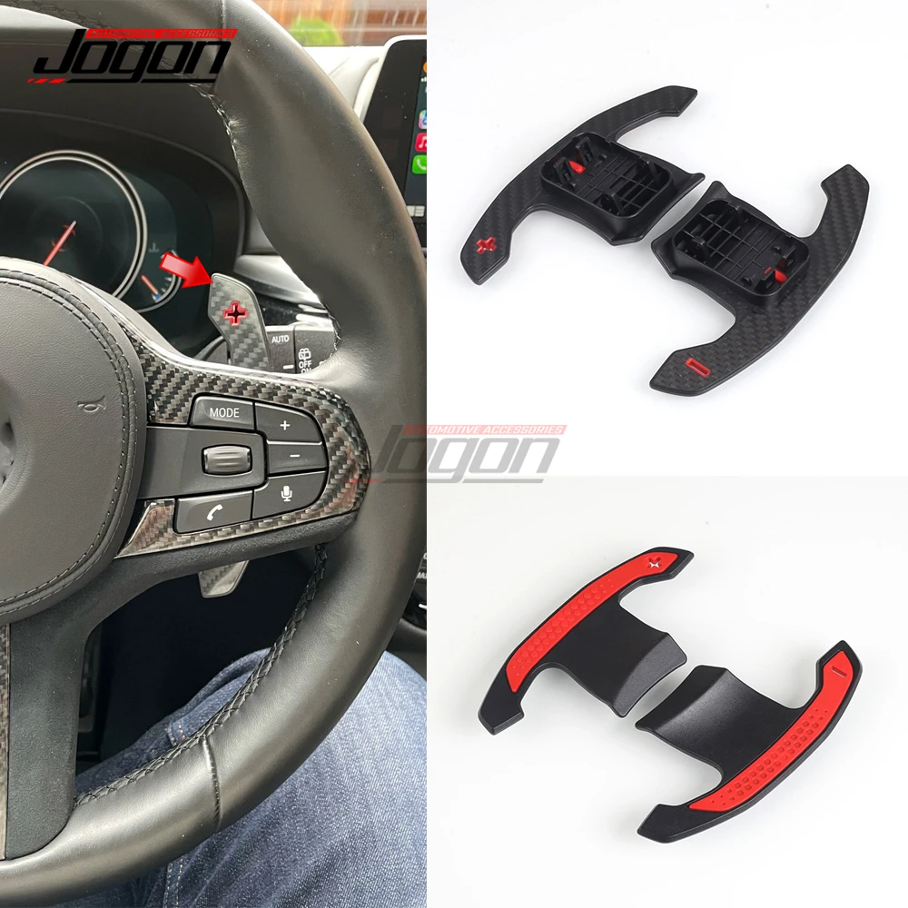 A Pair Genuine Carbon Paddle Shifters For BMW M3 G80 M4 G82 G83 M5 F90 X3M X4M 2020 2021 Car Steering Wheel Paddles Extensions