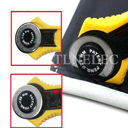 1pcs คู่มือล้อมีดตัดมีดรอบ Hob ผ้าตัดเครื่องตัดหมุนเครื่องตัดมีด Piecing เย็บเครื่องมือ