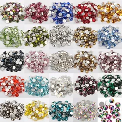 Hot sale Bulk packaging ss6-ss30 Non Hotfix Rhinestone Nail art Crystals and Stones For Nail art Decorative accessories