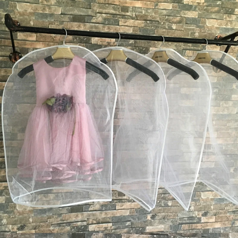 Children Clothing Garment Bags Small Size Garment Protective Covers Closet Kids Clothes Storage Bag Flower Girl Dress Dust Cover