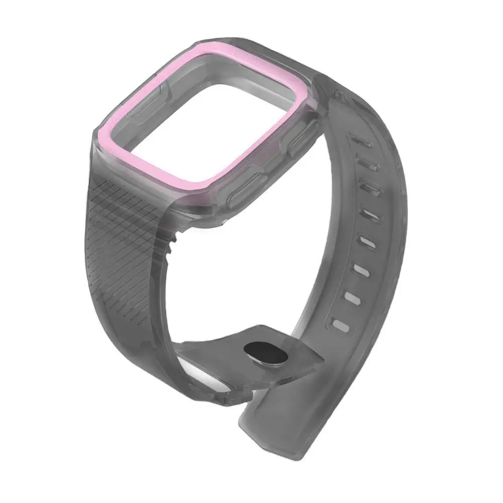 Correa de silicona ajustable para reloj Fitbit Versa, repuesto deportivo, Accesorios inteligentes