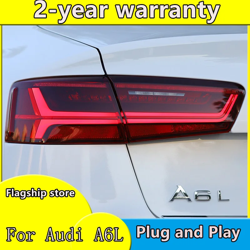 Car Styling case for Audi A6L A6 2012-2016 taillights Audi A6 Tatilights LED Tail Light LED Rear Lamp Certa taillight Automobile