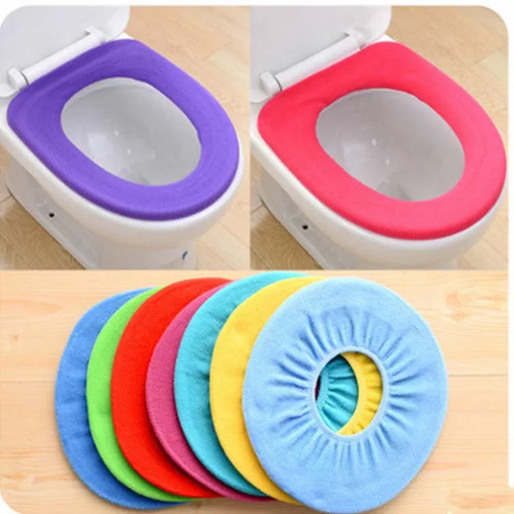 Elastic Reusable Warmer Washable Soft and Comfortable Toilet Seat Cover Mat Bathroom Products Wedding Festival