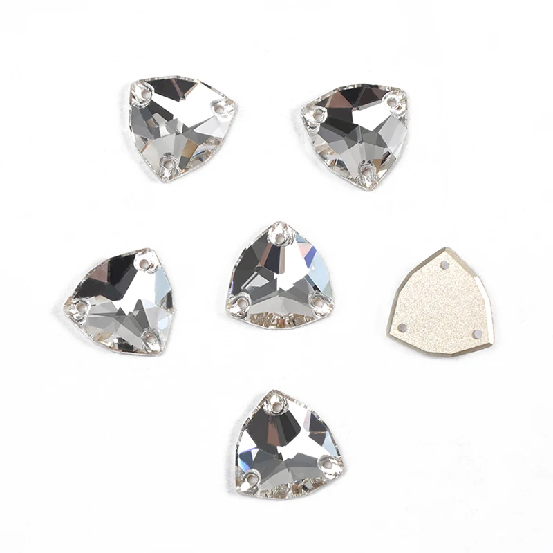 YANRUO 3272 Fat Triangle Alle Farben Aufnähsteine Glas Kristall Strasssteine AAAAAA Qualität Nähsteine für Kleidung, Kleider, Schuhe – Detail 1