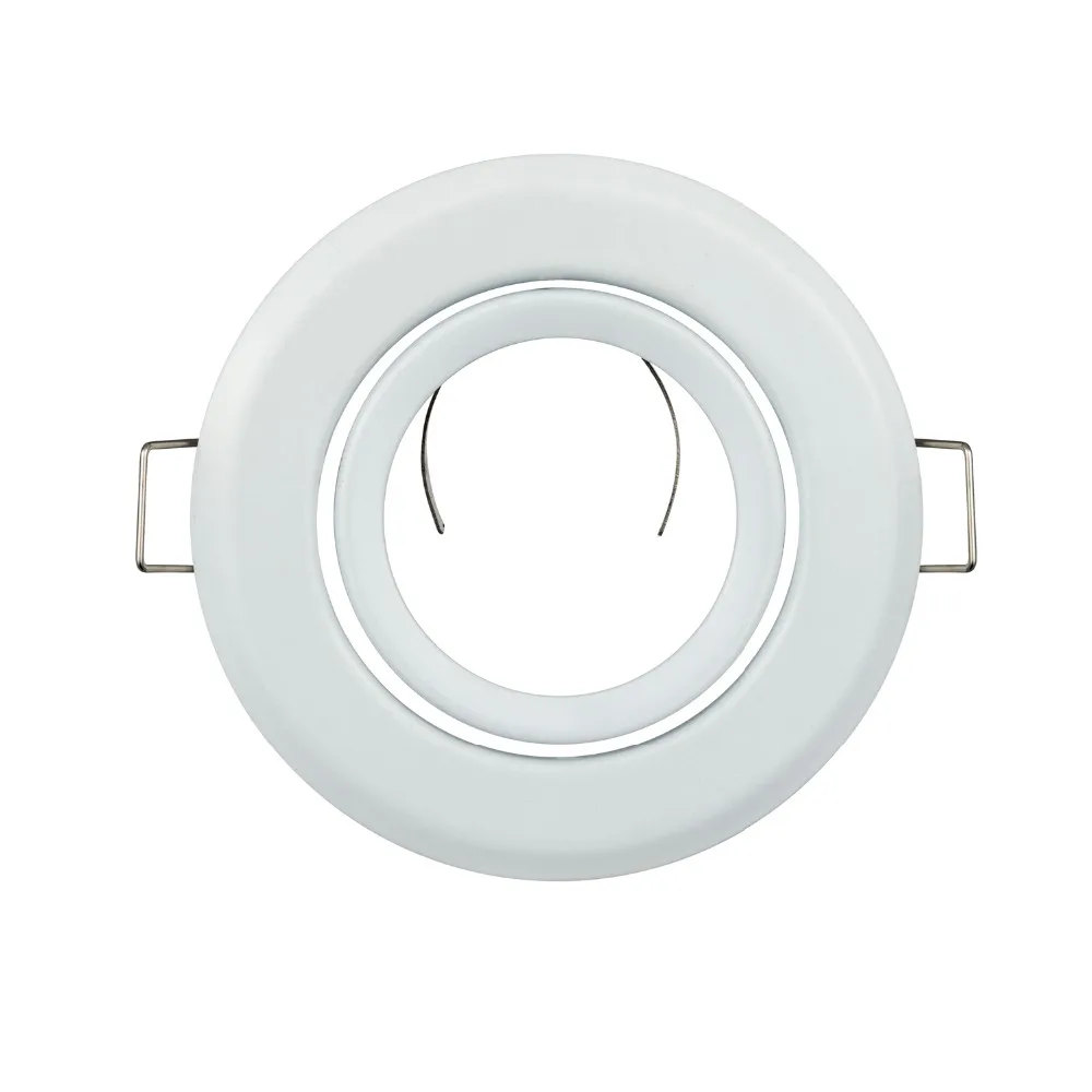 Plafonnier LED Encastré Rond et Blanc, GU10 MR16