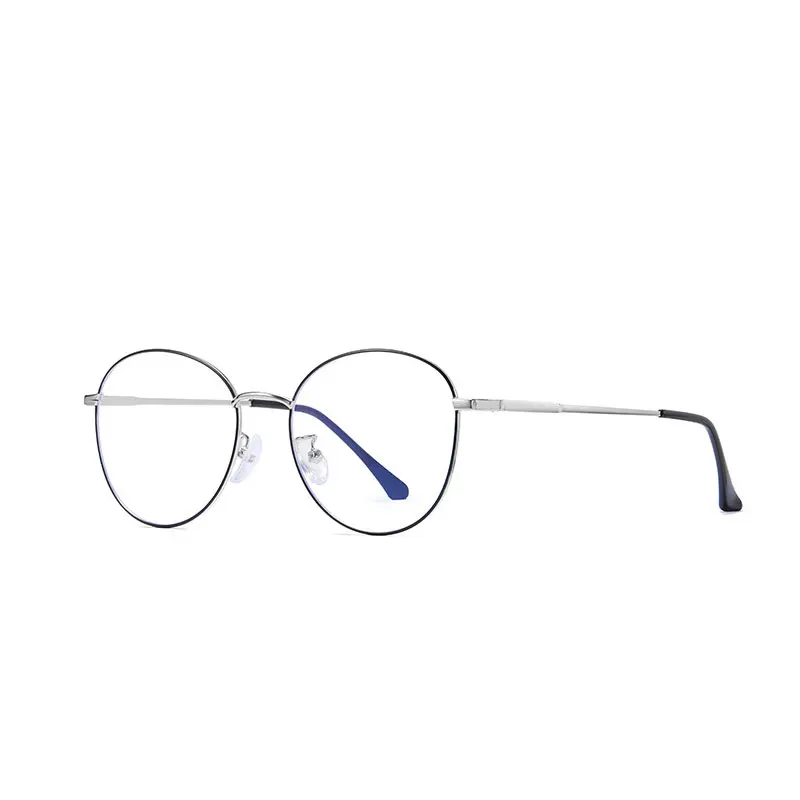 VANLOOK Computer Glasses Round Anti Blue Ray Light Blocking Fashion Metal Eyeglasses Frame Men Women Clear Lens Anti Radiation