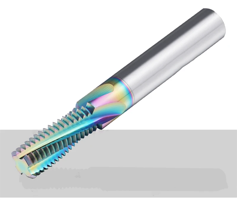 BEYOND-fresa de carburo de tungsteno y acero para revestimiento de aluminio, rosca métrica de diente completo, vástago redondo M4 M3 M5 M6 M8 M20